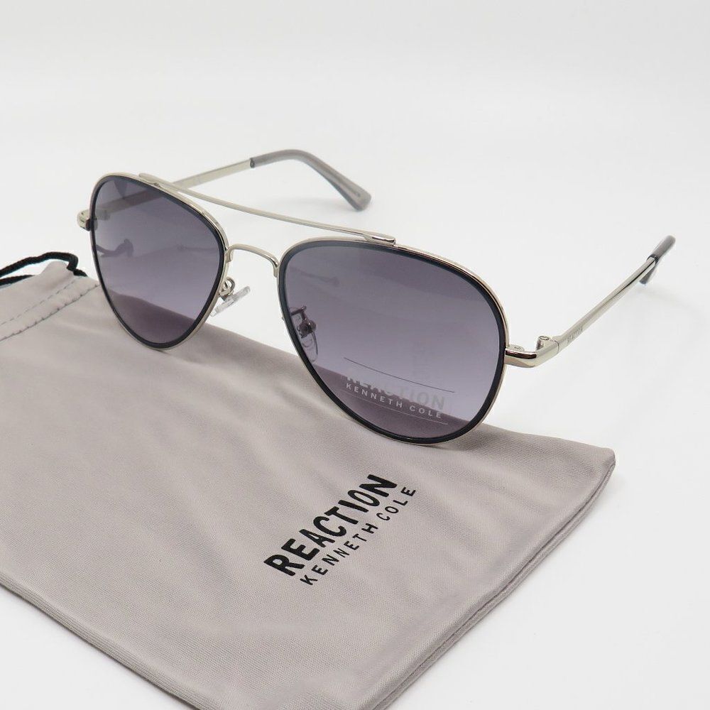 Kenneth Cole  Reaction New KC2837 32B Gold Navy Blue/Grey Women's Sunglasses.